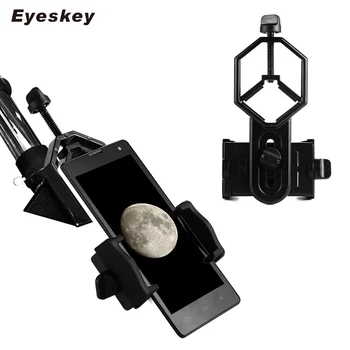 Eyeskey Universalus mobiliojo Telefono Adapteris Įrašą Mount Žiūronų Monokuliariniai Spotting scope Teleskopas Paramos Okuliaro Skersmuo: 25-48mm