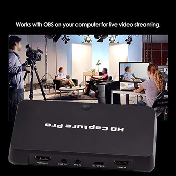 EZCAP295 Filmavimo 1080P USB 2.0 HD Audio Recorder Box Kameros Kompiuterį Konsolė Komponentai, PS4, PS3, Xbox Vienas/360, Wii