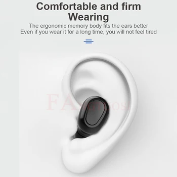 FANGTUOSI TWS Bevielės ausinės bluetooth laisvų rankų įranga Su Mikrofonu LED Ekranas, atsparus Vandeniui triukšmo mažinimo sporto ausines
