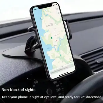 Fimilef Automobilio prietaisų Skydelyje Telefono Laikiklis Lankstus HUD GPS Kalno Aukščio Mobiliojo Įrašą Stovas Tinka 4-6.2 Colių Išmaniųjų Telefonų -