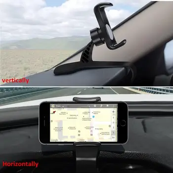 Fimilef Automobilio prietaisų Skydelyje Telefono Laikiklis Lankstus HUD GPS Kalno Aukščio Mobiliojo Įrašą Stovas Tinka 4-6.2 Colių Išmaniųjų Telefonų -