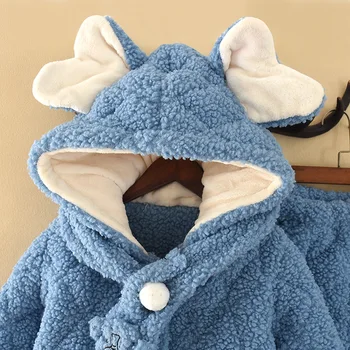 Flanelė pižama 2020 m. žiemos vaikų trisluoksnis dygsniuotas namuose nustatyti animacinių filmų naktiniai drabužiai šiltas sleepwear mielas chalatas vaikas pijamas