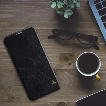 Flip Case For LG G8 ThinQ Nillkin Čin Serijos Derliaus Odos Flip Cover Kortelė Kišenėje Piniginės Dangtelis LG G8 ThinQ Atveju Telefono Krepšiai