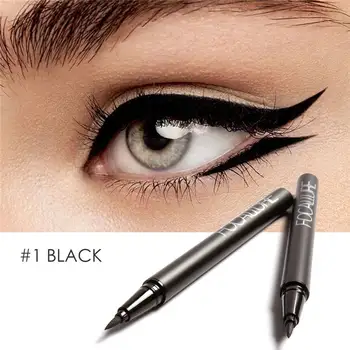 FOCALLURE skystus akių kontūro vandeniui ilgalaikis Black Gelis akių kontūro lengva nešioti juodas akių kontūro pieštuką Moteris Akių Makiažas