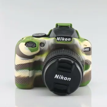 Fotoaparato Krepšys Atveju, už Nikon D90 D3300 D3400 D3500 D5100 D5200 D5300 D5500 D5600 DSLR Minkšto Silikono Gumos Apsauga Atveju