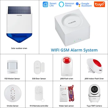 Fuers G95 Belaidžio Signalo WIFI, GSM Apsaugos Signalizacijos Sistemos Komplektas Tuya / Smart Gyvenimo APP Kontrolės Judesio Detektorių, apsaugos nuo Įsilaužimo Signalizacijos Sistemos