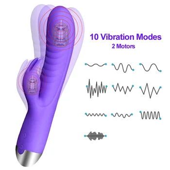 G Spot Dildo Rabbit Vibratorius Moterims Klitorio Stimuliatorius Vibratorius Moterų Makšties Massager Sekso Žaislai poroms Suaugusiųjų Produktus