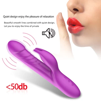 G Spot Sukimosi Rabbit Vibratorius Šildymo Dildo, Vibratoriai USB Įkrovimo Makšties Klitorio Masažas Orgazmas Sekso Produktai Moterims
