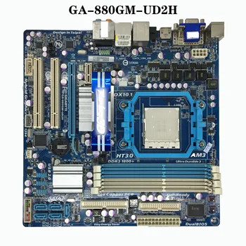 GA-880GM-UD2H AM3 DDR3 AMD 880G Originalus Naudojami plokštė