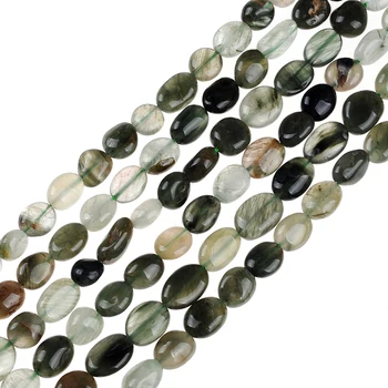 Gamta akmens 8*10mm granules, persų įlankos agates Žalia kvarcas, karneolis Žvyro Žetonų karoliukų, Skirta 