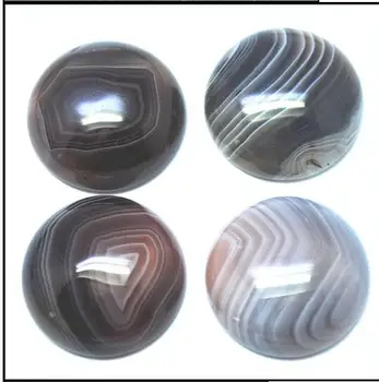 Gamtos boswana agatee akmens cabochons monetos formos, dydis 8mm 10mm 12mm kaip 14mm 16mm 18mm 20mm