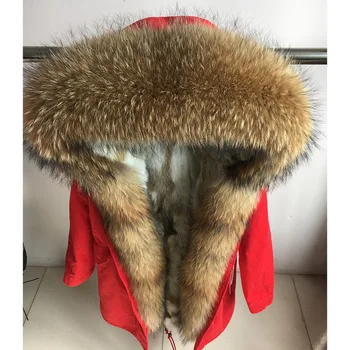Gamtos tikro kailio Rex triušio parko Kamufliažas ilgai gobtuvu žiemos paltai 2018 moterų žiemos striukė gamtos nekilnojamojo kailių apykaklės kailio įdėklas