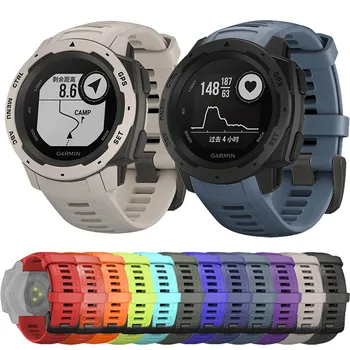 Garmin Instinktas watchband sporto silikono pakeisti apyrankės spalvos apyrankė greito montavimo ir išmontavimo priedai