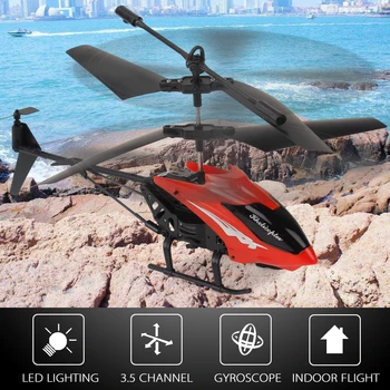 Geriausios kainos 23cm RC Sraigtasparnis, 2 CH 2 Kanalų Mini RC Drone Su Gyro Avarijos Atsparus RC lėktuvų Žaislus Berniukui Dovana Vaikams