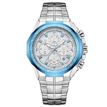 Geriausių prekinių Ženklų Išskirtinį Karšto Produktą Vyrų Mados, Prabangos Žiūrėti Nerūdijančio Plieno Sporto Kvarcinis Analoginis Mens Laikrodis siųsti reloj Wach