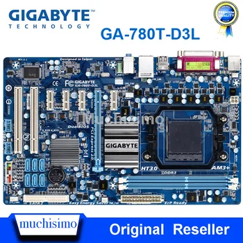 GIGABYTE GA-780T-D3L Plokštė 760G Socket AM3+ DDR3 16G ATX Už AMF FX/Phenom II/Athlon II Darbalaukio 760G Mainboard AM3+ Panaudota
