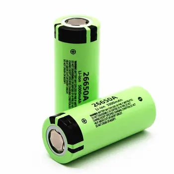 GTF), 3,7 V 5000mAh 26650 Li-ion Įkraunama Baterija 26650A Didelė Talpa 5000mAh Baterijos LED žibintuvėlis