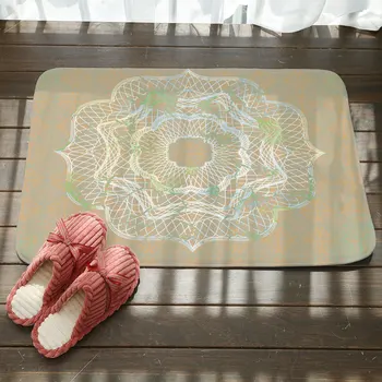 Gyvenamasis Kambarys Miegamasis Słomianka Vandens Sugeria, neslidžia Grindų Kilimėlis Mandala Modelis Vonios kambarys alfombra cocina Alfombra de piso