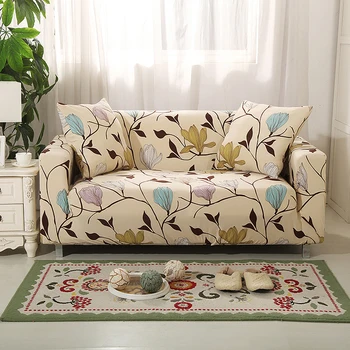 Gėlių Spausdinimo Ruožas Elastinga sofa cover sofa rankšluostį neslidūs sofa apima kambarį visiškai suvynioti anti-dulkių