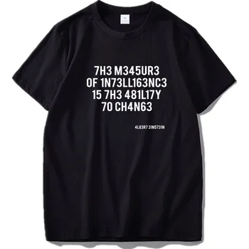 Hakeris marškinėliai Leet Kalba Stephen Hawking Dizaino T-shirt Medvilnės Unisex Medžiaga Aukštos Kokybės Marškinėlius EU Dydis