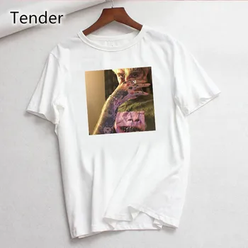 Harajuku Lil Peep Moterų Marškinėliai Estetika Rap Hip-hop Marškinėliai Moterų Tendencija laiškas trumpas -marškinėliai atsitiktinis negabaritinių marškinėliai