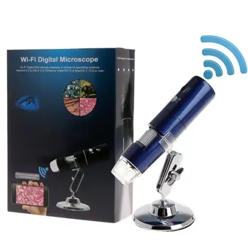 HD 1080P WiFi Mikroskopu 1000X didinamąjį stiklą 