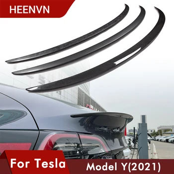 Heenvn Modelis Y Automobilių Kamieno Sparno Spoileris Už Tesla Model Y 2020 2021 Priedai Tesla Model Y Spoileris Nekilnojamojo Anglies Pluošto modelis y