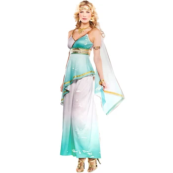 Helovinas šalis cosplay suaugusių moterų baltas rožinis mėlynas Ponios Romos Imperatorienė Graikija Egpty warrior princess dress kostiumai