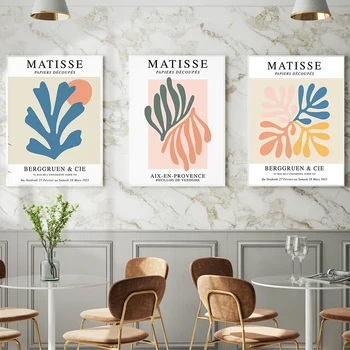 Henri Matisse Mados Retro Plakatai Ir Spausdina Abstrakčiai Vidurio A. Sienos Meno Tapybos Drobės Nuotraukų Kambarį Namų Dekoro