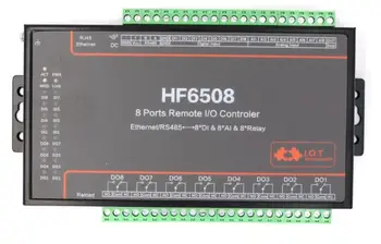 HF6508 Pramonės 8 DI 8 AR 8 Būdas IO Valdytojas RS485 Ethernet 8CH Nuotolinio Relay, Ethernet Nuotolinio valdymo pultelis