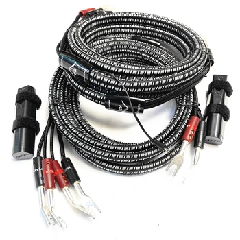 HiFi Garso K2 Garsiakalbio Kabelį 72V DBS Paviršiaus Sidabro Bi-Wire Garsiakalbio Laidą Kastuvu / Banana Plug