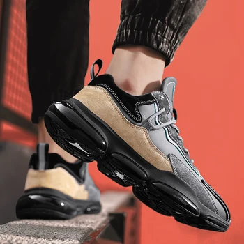 High-end dizaino vyriški lengvi sportiniai bateliai, sportiniai bateliai, lauko atsitiktinis batų kvėpuojantis odinis patogi pagalvėlė batai
