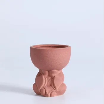 Humanoidų keramikos vazonas kūrybos animacinių filmų succulents konteinerių darbalaukio gėlių kompozicijų vaza namų puošybai gimtadienio dovana