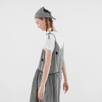 Imakokoni pledas polka dot diržo ponios vasaros studentų Japonų originalaus dizaino suknelė ir nemokama vest192632