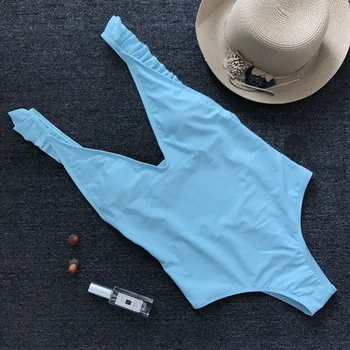Imayio 2019 vientisi maudymosi kostiumėlį moterų sekso backless maudymosi kostiumėliai, Apynasrio maudymosi kostiumą 5colors pynimas paplūdimio nemokamas pristatymas