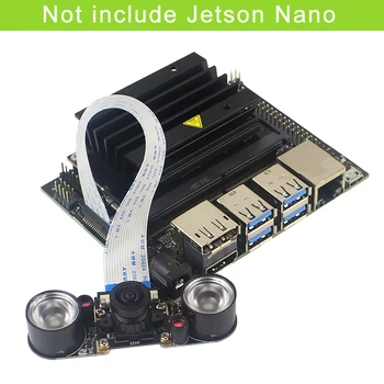 IMX219 Kamera 8MP Nvidia Jetson Nano Infraraudonųjų spindulių Naktinio Matymo 160 Laipsnių FOV Kamera + 2 Infraraudonųjų spindulių LED Žibintai Jetson Nano Valdyba