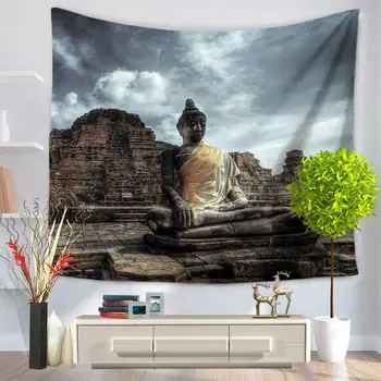 Indijos Mandala Gobeleno Paveikslas Buda Spausdinti Gobelenas Sienos Kabo Paplūdimio Mesti Kilimėlis Hipių Lovatiesė Jogos Kilimėlis Antklodė