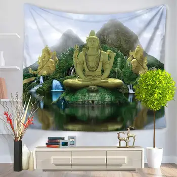 Indijos Mandala Gobeleno Paveikslas Buda Spausdinti Gobelenas Sienos Kabo Paplūdimio Mesti Kilimėlis Hipių Lovatiesė Jogos Kilimėlis Antklodė