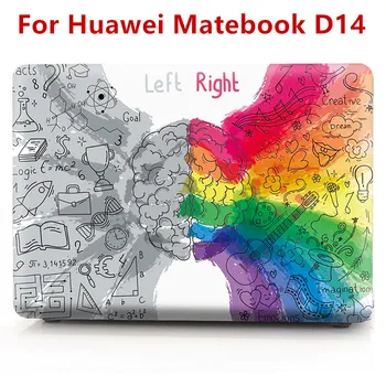 Individualų Smegenų Matinis Dangtelis Huawei Matebook D14 Atveju 2020 Sunku Nešiojamas Atveju Magicbook 14 Matebook D 14 Priedai Funda