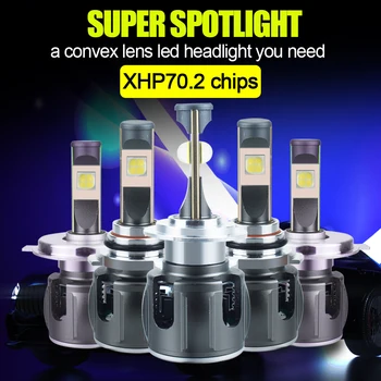 INLONG Xhp70 2-os Kartos 9006 hb4 LED Žibintų Lemputės H8, H11 H1 H7 h4 Led 9012 9005 Automobilių Žibintai Auto priekinis Žibintas, Rūko Žibintai 6000K