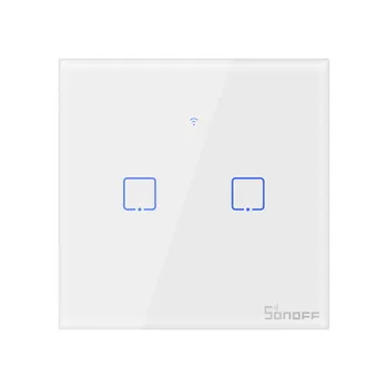 ITEAD Sonoff T1 ES Gauja 2 WiFi Smart Switch Belaidžio Nuotolinio Valdymo Šviesos Sienos Jutiklinį Jungiklį Protingo Namo Automatizavimo Darbo Alexa