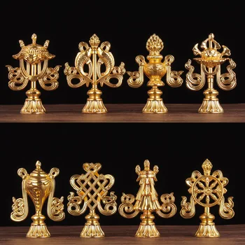 Išskirtinį Modelį Aštuonis Aukso Budistų Lobis Tantros Aštuonių Šventykla, Katmandu Apdailos Nuostabi Budizmas Galios Simboliai