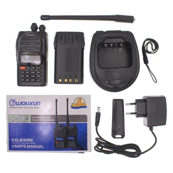 Jancore Wouxun KG-699E 66-88MHZ walkie talkie LCD ekranas IP55 vandeniui 1700mah kg699e Nešiojamą du būdu radijo