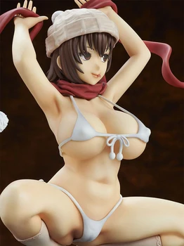Japenese Q-Šešių Tsundero Yuka Yoshii PVC Veiksmų Skaičius, Anime Seksuali Mergina Pav Modelis Žaislų Kolekcija Statula Lėlės Dovana