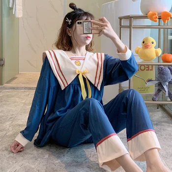 Japonijos Anime Kortelės Gūstītājs Sakura Moterų Pižama Sailor Moon Katė Ilgomis Rankovėmis Viršūnes Kelnes Pijama Nustatyti Ponios Naktiniai Drabužiai Mergaitėms Namų Kostiumas