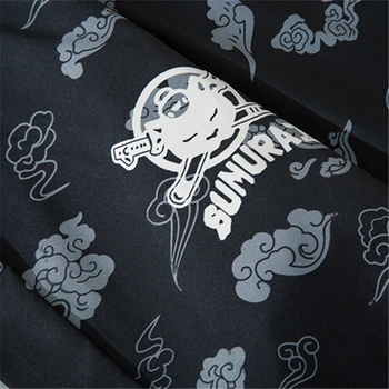 Japonų Stiliaus Katė Samurajus Kimono Streetwear Vyrų, Moterų Megztinis Japonija Harajuku Anime Skraiste Anime Drabužius 2020 M. Vasarą