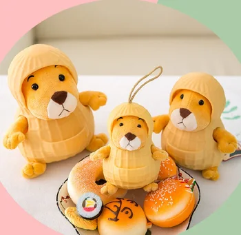 Japonų Stiliaus Pliušiniai Žaislai Kawaii Iškamšos Netred Žemės Riešutų Žiurkės Lėlė Mini Kimštiniai Žaislai Vaikams 3 Dydis Su Silicio Atveju