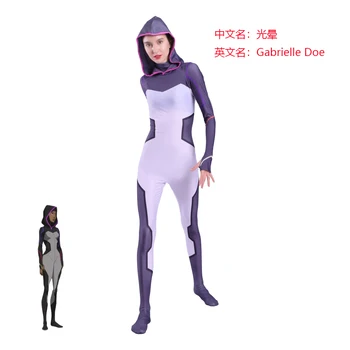 Jauni Teisingumo 3D spausdinimo vyras ir moteris, Jaunus Teisingumo Kostiumas Jaunų Teisingumo Zentai Superhero Bodysuit Kostiumas Jumpsuits anime