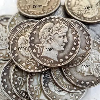 JAV Monetų, visas komplektas(1892-1916)-P-So-D 75pcs Kirpykla Ketvirtį Dolerių Mažmeninės Kopijuoti Monetas