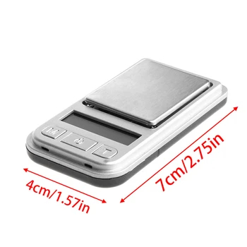 JAVRICK 100g/200g 0.01 g Mini Pocket Deimantų Papuošalai Elektroninis Skaitmeninis Balansas Svoris Masto Brangakmenis Svarstyklės